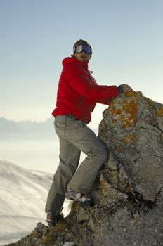 Man climbing