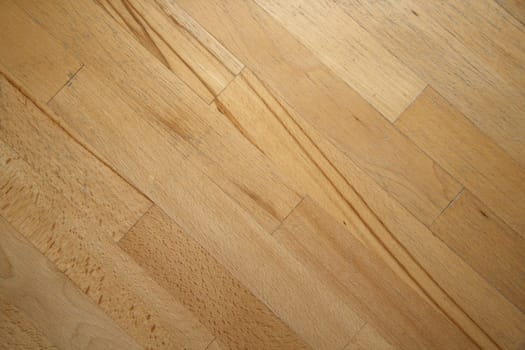 Used wooden parquet close-up background