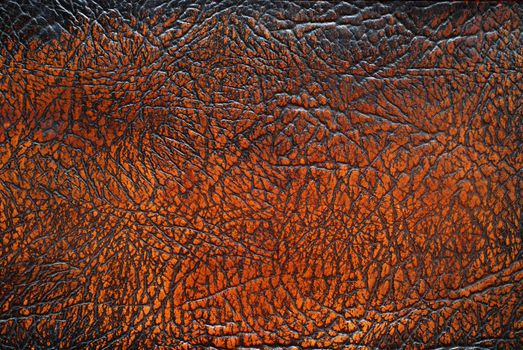 Brown leather texture from old furniture.