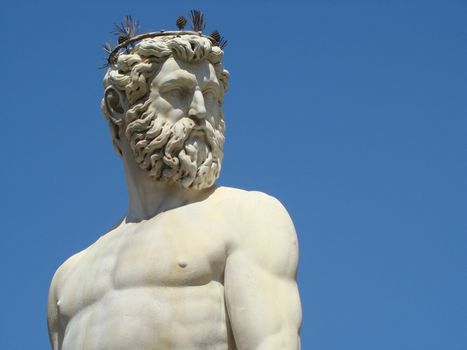 Detail of Fountain of Neptune in FlorenceTuscany Italymasterpiece of Renaissance by Ammannati and Giambologna Florence 2008