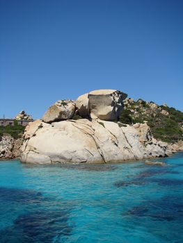 landscape of the Maddalena Archipelago - group of islands in the Straits of Bonifacio between Corsica and north-eastern Sardinia Italy. VII 2008