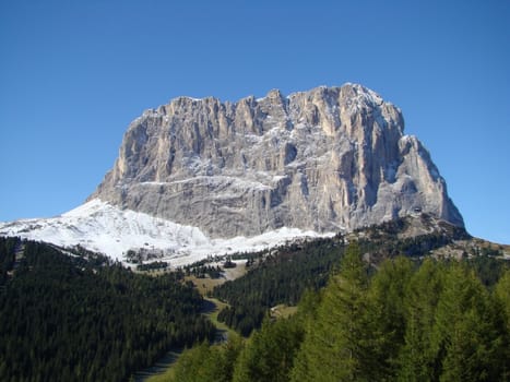 Sassolungo Summit
Rock formations in Dolomite Mountains part of italian Alps Sassolungo peak IX 2007.