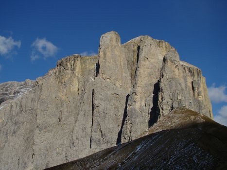 Rock Formations In Dolomites, Alps,italy,
Rock formations in Dolomite Mountains part of italian Alps IX 2007.