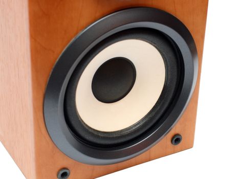 round bass sound speaker close-up