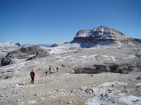 alpine excursion in Dolomite MountainsItalyEurope. IX 2007