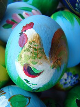 painted shell of a blown egg - very popular easter decoration in Poland. 2009