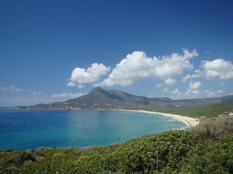 
landscape of west coast of Sardinia island Italy Mediterranean Sea. VII 2008