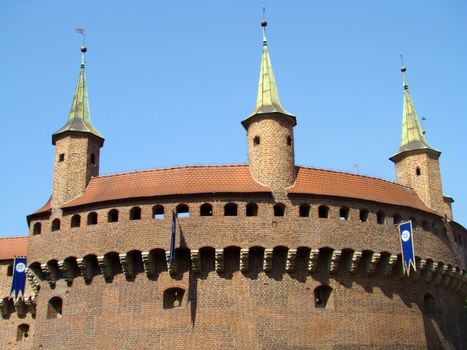 
The Barbican of Kraków (Polish: Barbakan Krakowski) is a fortified outpost or gateway to the Old Town.PolandEurope.2008