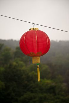 Baolin Temple garden, New Year celebration decoration