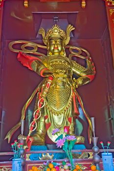 Nirvana statue in Baolin Temple in Shunde, Foshan,  Guangdong China