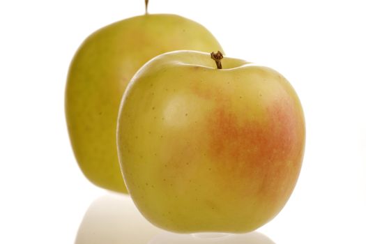 Apples healthy food image on white background