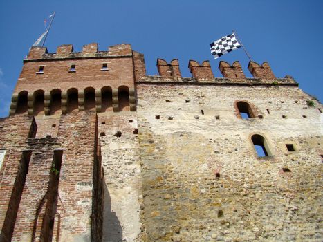 Marostica - town in the province of Vicenza Veneto region, northern Italy. It is mostly famous for its living chess event and for the local cherry variety. On the photo " Lower Castle".2008