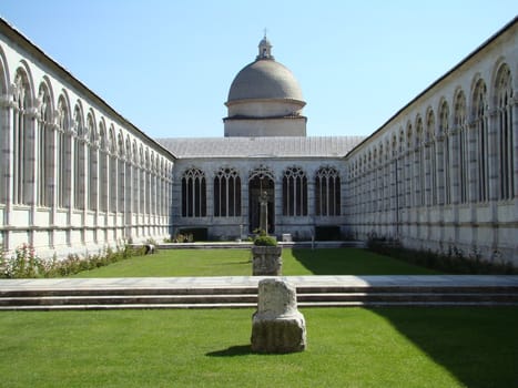 The Camposanto Monumentale ("monumental cemetery") is a historical edifice at the northern edge of the Cathedral Square in Pisa, Italy.