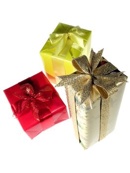 Christmas presents isolated     