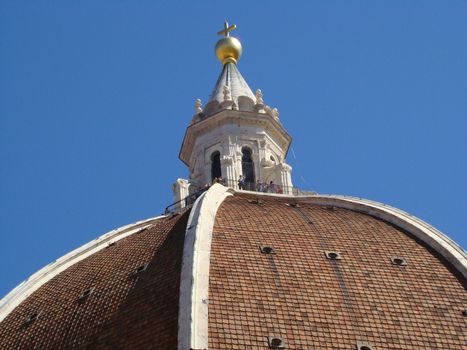 dome of cathedral of Florence,masterpiece of 
Brunelleschi, Tuscany, Italy.