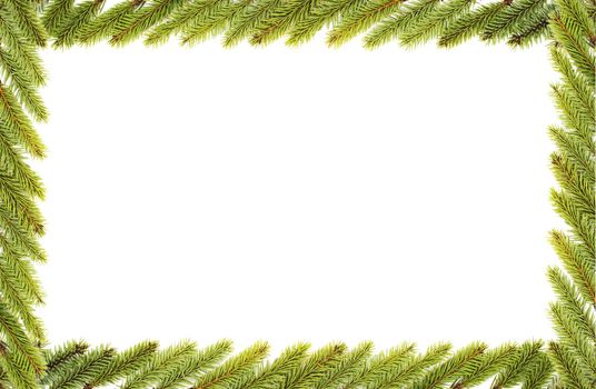 Christmas frame isolated