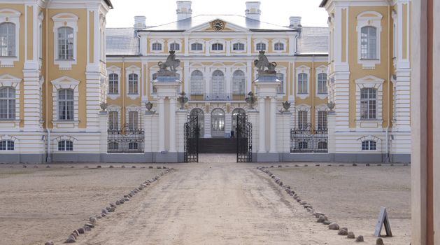 Old palace in Rundale (Latvia)