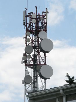 tower with mani antennas