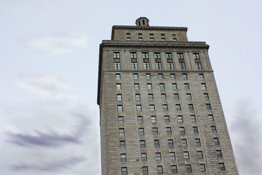 a skyscraper in the Old Montreal, Canada