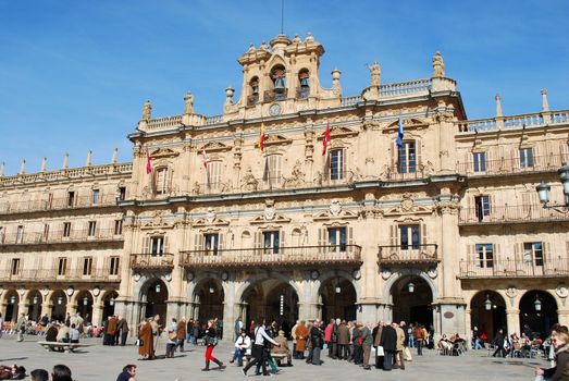 famous square dedicated to the citizens of Salamanca and Spain