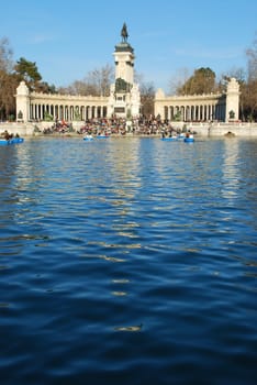 Famous park on Madrid (Water View)