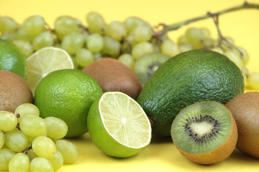 Composition of green fruits