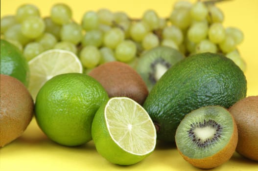 Composition of green fruits