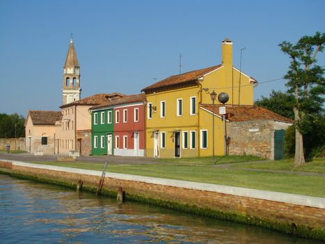   Mazzorbo islet,  by bridge  connected with Burano island         