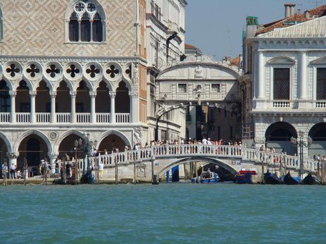  Bridge of Sighs (italian: Ponte dei Sospiri) and Ponte della Paglia, Venice, Italy.