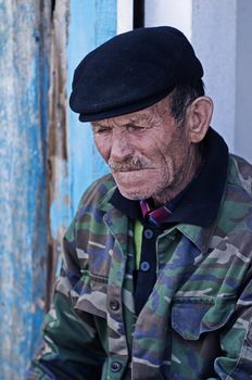 Ankara Turkey  April 2008 - Portrait of old turkish man
