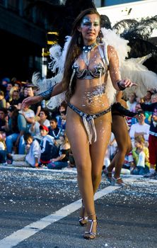 MONTEVIDEO, URUGUAY - FEBRUARY 1: participants dancers in the annual national festival of Uruguay , The main events and activities of this "fiesta" is usually made in Montevideo along with other activities in the inner towns and cities. Each year, government and citizen partnership make it sure that the Carnival will be special and unique for each and every year.

 