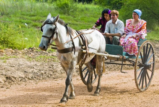 Tacuarembo, MAR. 7: a participants in the annual festival of "Patria Gaucha" on Mars 7, 2009. The Festival of the Gaucho Culture made in Tacuarembo north Uruguay