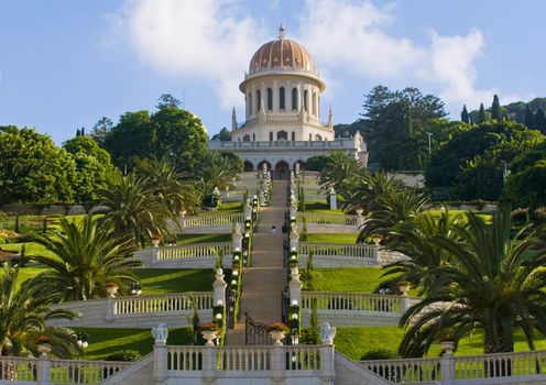 The Bahai gardens in Haifa north Israel