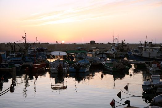 Sunset at Jaffa old Port