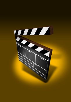 Clapper Board (3D image)