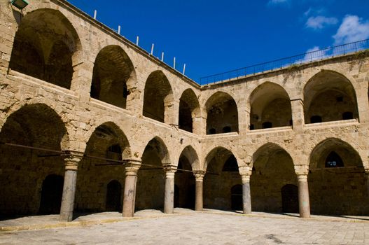 Khan Al-Umdan Ottoman in Akko north of Israel