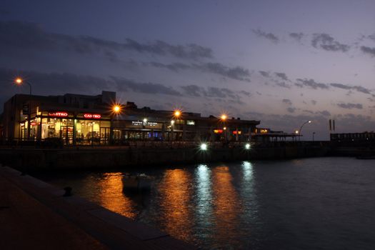 Tel Aviv port view 