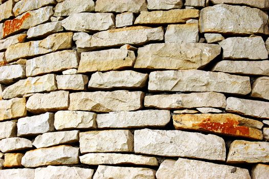 old stone wall as background