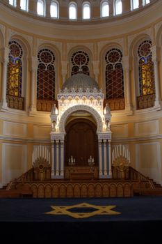 Inside view of the saint petersburg synagogue