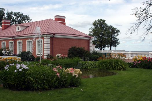 Part of the chinese garden at the Peterhof park