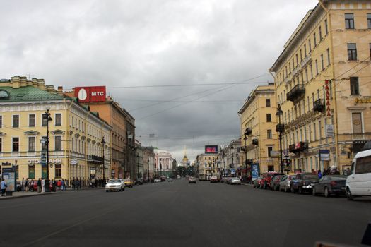 Nevskiy street at Saint Petersburg