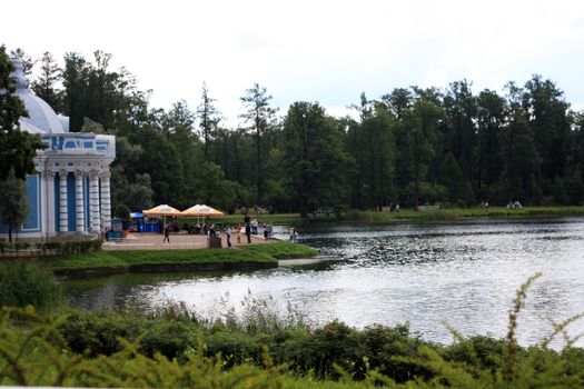 The main lake in the Pushkin park