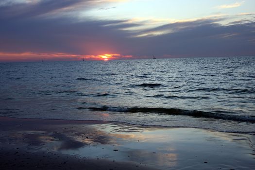 Sunset at the beach