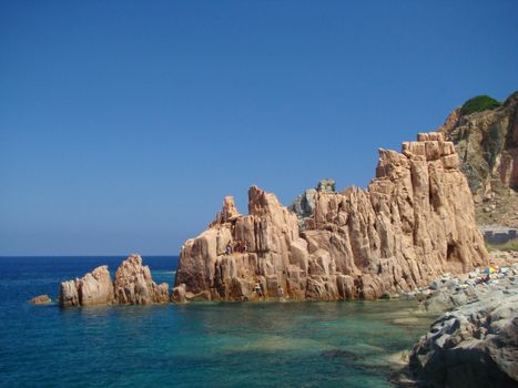 Rocce Rosse in Arbatax on Sardinia island, Italy