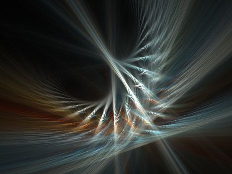 Abstract fractal background. Computer generated graphics. Light wave 3D.