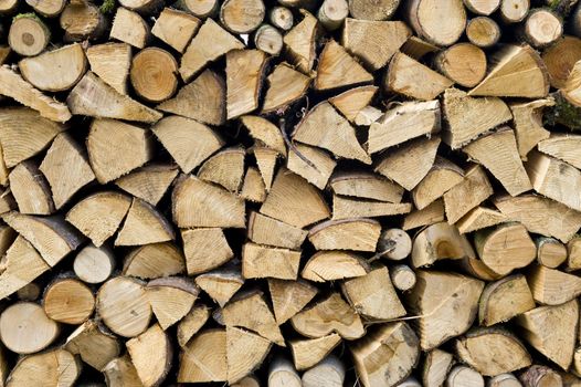 Wood stack drying for winter season