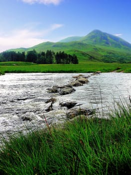 stepping stones across a river in scotland