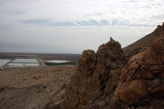 View to the Dead Sea from Kumeran