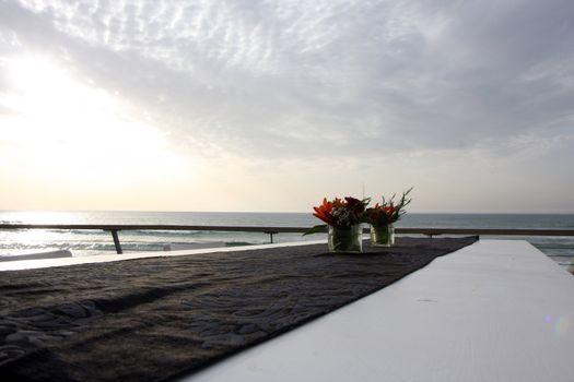 View at Tel Aviv port beach