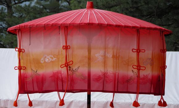  a festive japanese style umbrella         